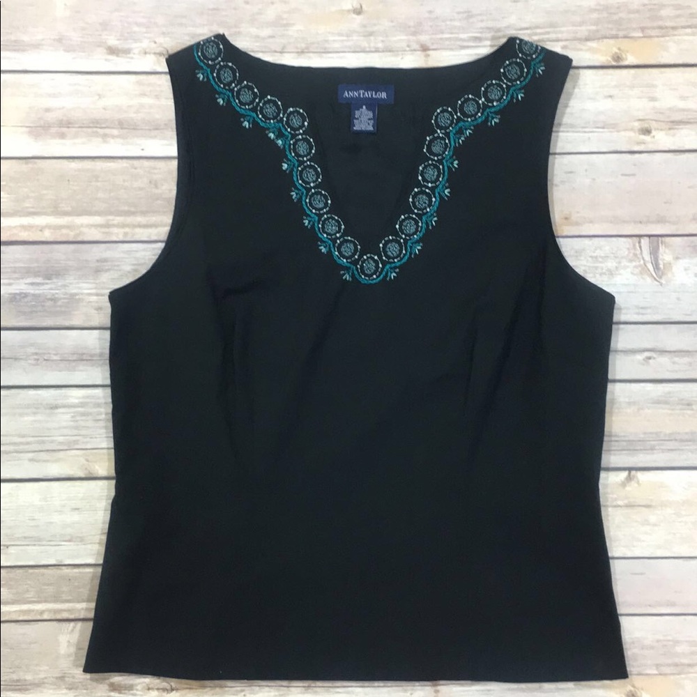 Ann Taylor Embroidered Top